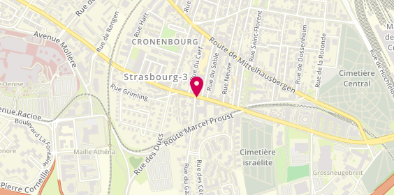 Plan de Pharmacie de Cronenbourg, 17 Route d'Oberhausbergen, 67200 Strasbourg