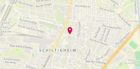 Plan de Pharmacie Centrale Grasso, 12 Rue des Pompiers, 67300 Schiltigheim