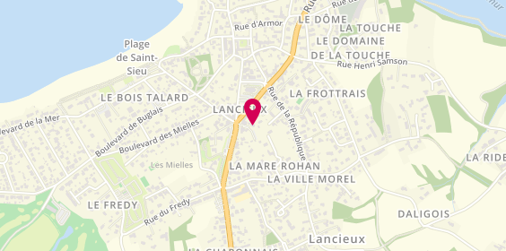 Plan de Pharmacie Delicourt, 2 Rue Nationale, 22770 Lancieux