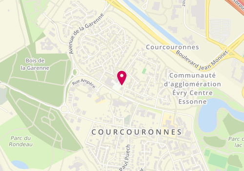 Plan de Pharmacie de Courcouronnes Centre, Centre Commercial du Mail de Thorigny
Avenue de la Garenne, 91080 Évry-Courcouronnes