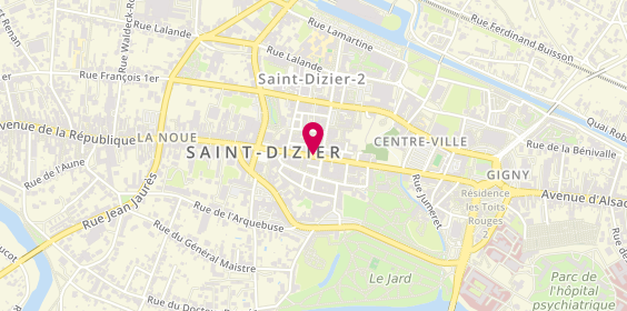 Plan de Pharmacie de la Mairie, 31 Rue Gambetta, 52100 Saint-Dizier