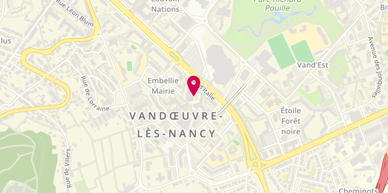 Plan de Pharmacie de l'Olivier, 6 Rue d'Italie, 54500 Vandœuvre-lès-Nancy