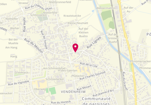 Plan de Pharmacie du Centre, 9 Rue du General Leclerc, 67550 Vendenheim
