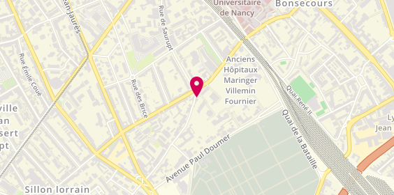 Plan de Pharmacie Bideaux, 38 Rue Sainte Colette, 54500 Vandœuvre-lès-Nancy