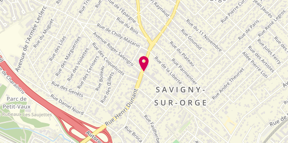 Plan de Pharmacie Thai, 84 avenue Charles de Gaulle, 91600 Savigny-sur-Orge