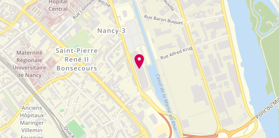 Plan de Pharmacie de Bonsecours, C.C Auchan
127 Boulevard Lobau, 54000 Nancy