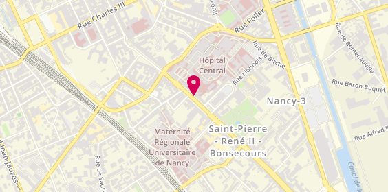 Plan de Pharmacie Saint Pierre, 49 Avenue de Lattre de Tassigny, 54000 Nancy