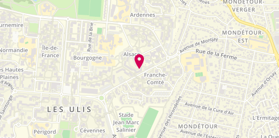 Plan de Pharmacie de Courdimanche, Avenue Bourgogne, 91940 Les Ulis