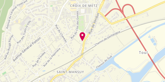 Plan de Pharmacie de la Croix de Metz, 7 Rue de Verdun, 54200 Toul