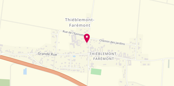 Plan de Pharmacie Saint-Martin, 14 Rue Laurent Gérard, 51300 Thiéblemont-Farémont