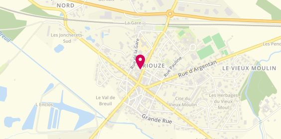 Plan de Pharmacie Briouzaine, 17 Rue de Falaise, 61220 Briouze