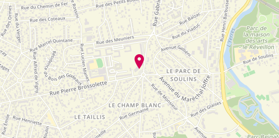 Plan de Pharmacie Brunet, 9 place Gambetta, 91330 Yerres