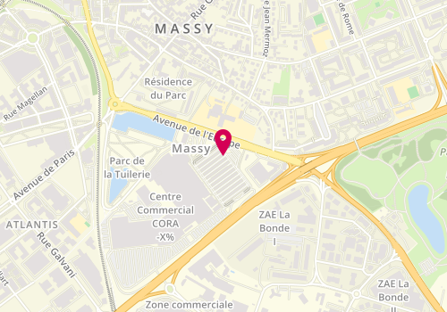 Plan de Pharmacie du Centre Commercial Massy, Centre Commercial Cora
Avenue de l'Europe, 91300 Massy