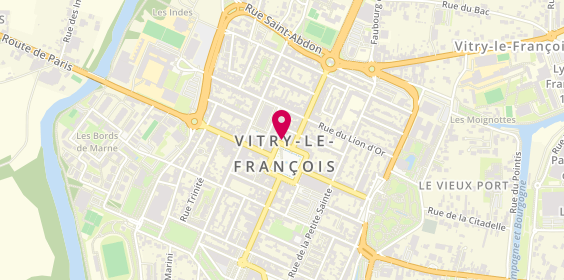 Plan de Pharmacie Tentori, 18 Place d'Armes, 51300 Vitry-le-François