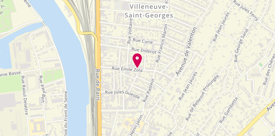 Plan de Pharmacie Emile Zola, 31 Rue Émile Zola, 94190 Villeneuve-Saint-Georges