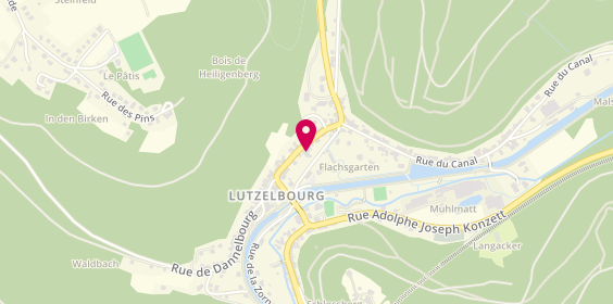 Plan de Pharmacie Etienne, 14 Route de Phalsbourg, 57820 Lutzelbourg