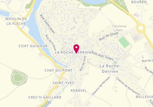 Plan de Pharmacie Rochoise, 10 Place du Martray, 22450 La Roche-Derrien