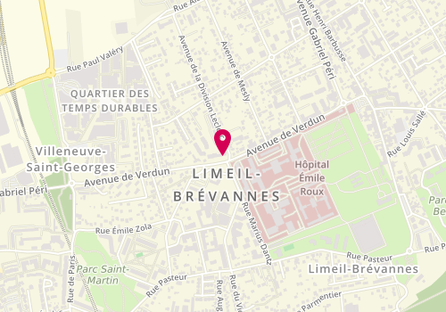 Plan de Pharmacie de la Mairie, 26 Avenue de Verdun, 94450 Limeil-Brévannes