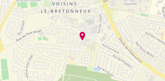 Plan de Aprium Pharmacie, Centre Commercial Champfleu, 78960 Voisins-le-Bretonneux