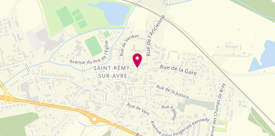 Plan de Pharmacie de Saint Rémy, 12 Bis Rue de la Gare, 28380 Saint-Rémy-sur-Avre