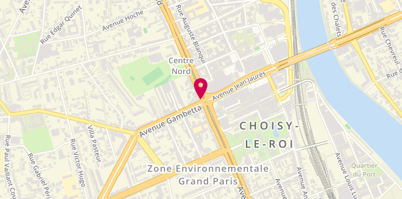 Plan de Pharmacie Rouget de Lisle, 2 Avenue Gambetta, 94600 Choisy-le-Roi