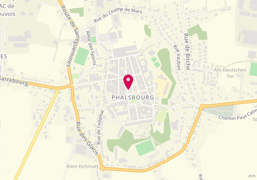 Plan de Pharmacie des Vosges, 2 Place d'Armes, 57370 Phalsbourg