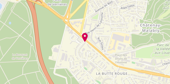 Plan de Pharmacie Cyrano de Bergerac, 1 avenue des Frères Montgolfier, 92290 Châtenay-Malabry