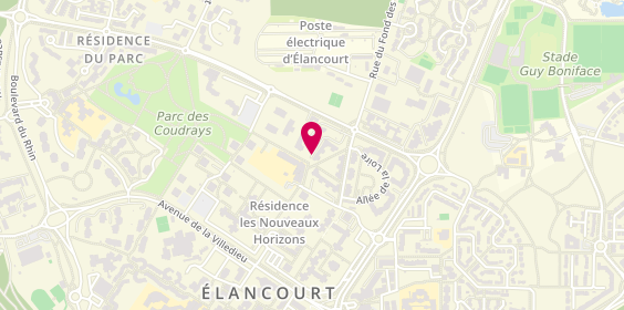Plan de Pharmacie des 4 Arbres, 7 Rue de la Haie à Sorel, 78990 Élancourt