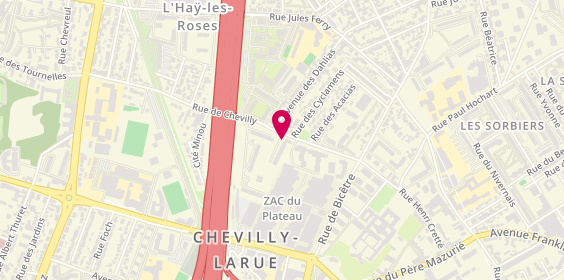 Plan de Pharmacie Tsadjout, 108 Rue de Chevilly, 94240 L'Haÿ-les-Roses