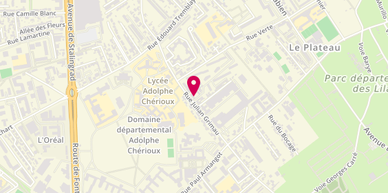 Plan de Pharmacie des Chérubins, 174 Rue Julian Grimau, 94400 Vitry-sur-Seine