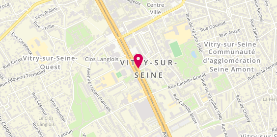 Plan de Pharmacie du Théatre, 23 Bis Avenue Youri Gagarine, 94400 Vitry-sur-Seine