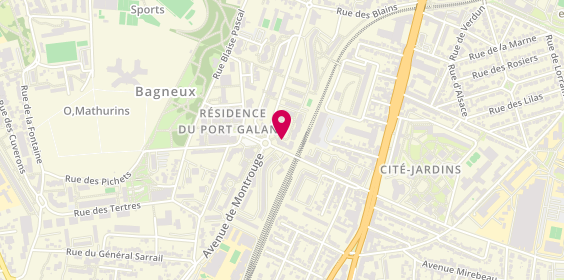 Plan de Pharmacie du Port Galand, 11 Square Victor Schoelcher, 92220 Bagneux