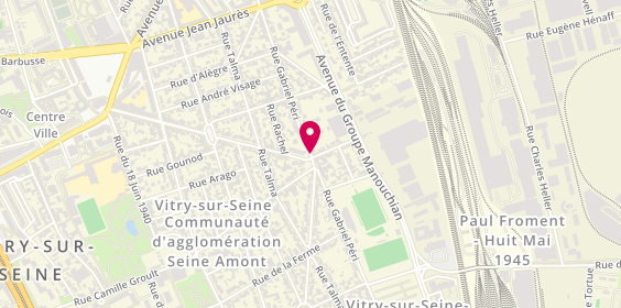 Plan de NGUYEN Thi, 110 Rue Gabriel Péri, 94400 Vitry-sur-Seine
