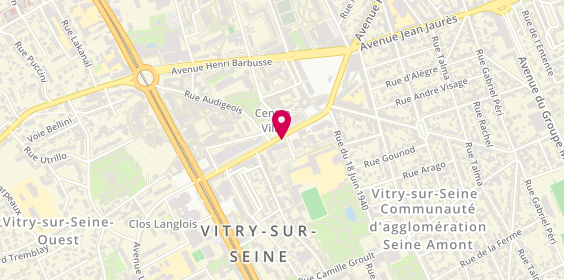 Plan de Pharmavie, 7 avenue de l'Abbé Roger Derry, 94400 Vitry-sur-Seine
