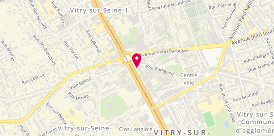 Plan de Pharmaçie du Mac Val, 17 avenue Maximilien Robespierre, 94400 Vitry-sur-Seine
