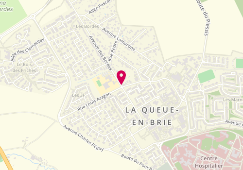 Plan de Pharmacie des Bordes, 2 avenue des Bordes, 94510 La Queue-en-Brie