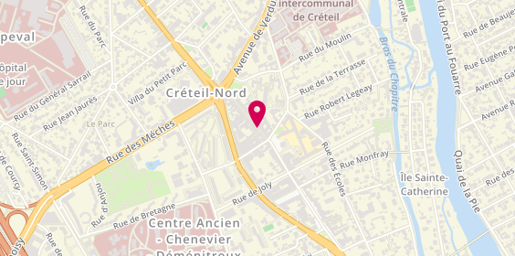 Plan de Pharmacie Centrale, 36 Rue General Leclerc, 94000 Créteil