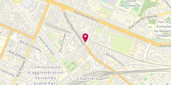 Plan de Aprium Pharmacie, 43 Rue des États Généraux, 78000 Versailles