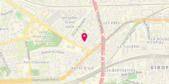 Plan de Pharmacie Cluzel, 6 Place d'Isigny, 78000 Versailles