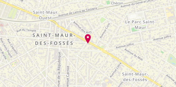 Plan de Pharmacie Foch, 36 avenue Foch, 94100 Saint-Maur-des-Fossés
