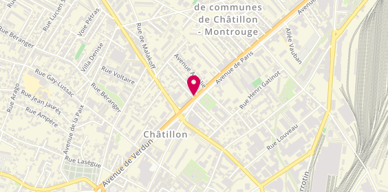 Plan de Pharmacie de la Poste, 11 Avenue de Paris, 92320 Châtillon