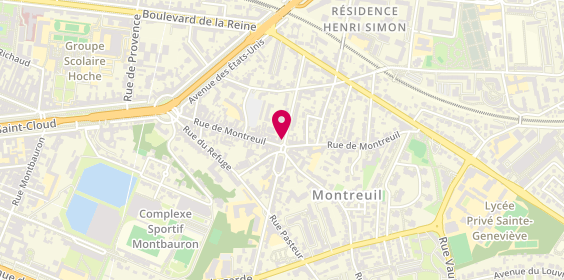 Plan de Pharmacie Saint Symphorien, 1 Boulevard de Lesseps, 78000 Versailles