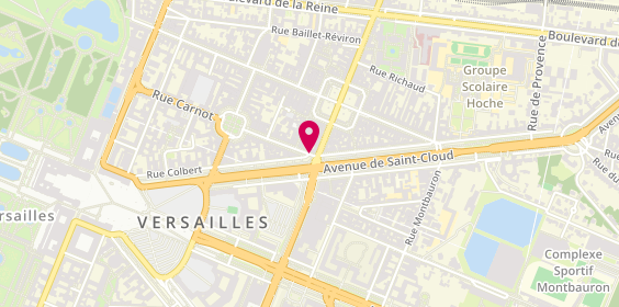 Plan de Pharmacie Kuoch Centrale Versailles, 47 Rue Carnot, 78000 Versailles