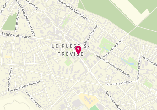 Plan de Pharmacie Grandcourt Chaupal, 19 Avenue Ardouin, 94420 Le Plessis-Trévise