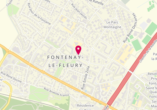Plan de Pharmacie Temstet, 4 avenue Jean Lurçat, 78330 Fontenay-le-Fleury