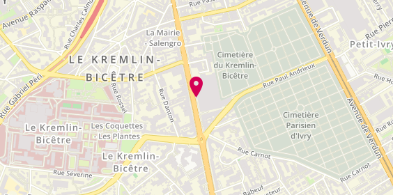Plan de Pharmacie Okabe, 57 Avenue de Fontainebleau, 94270 Le Kremlin-Bicêtre