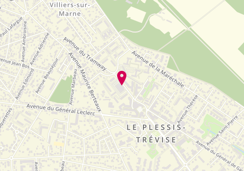 Plan de Pharmacie Go, 8 Avenue Ardouin, 94420 Le Plessis-Trévise