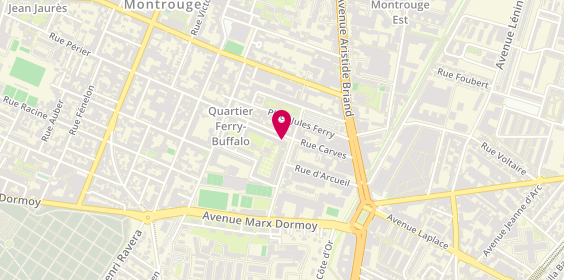 Plan de Pharmacie du Fort, 31 Rue Carvès, 92120 Montrouge