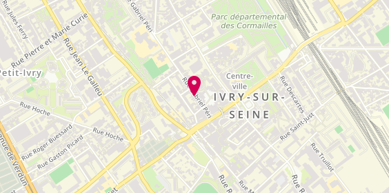 Plan de Pharmacie Principale, 17 Rue Gabriel Péri, 94200 Ivry-sur-Seine