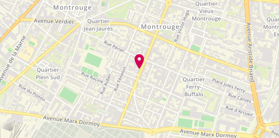 Plan de Pharmacie Vuarchex Geny, Selarl Phie Geny Vuarchex
128 Avenue de la Republique, 92120 Montrouge